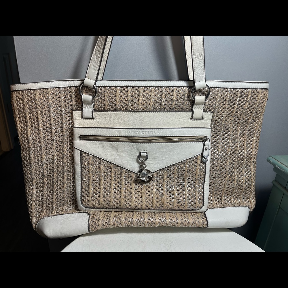 Juicy Couture White Tote Purse